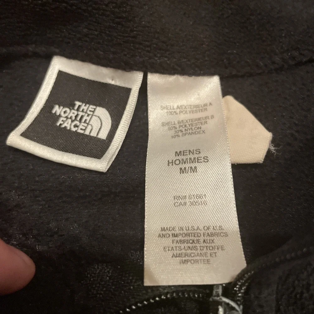 Vintage The North Face Men's Fleece Sweater Vest Made‎ in USA Black Size Medium
